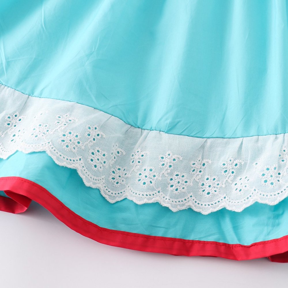Boutique Apple Books Girls Back to School Ruffle Dress - Picture 3 of 7